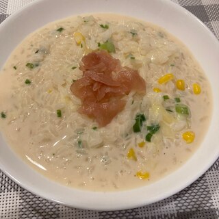 生ハムのチーズリゾット